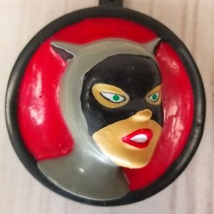 Vintage Cat Woman Keychain - early 90's